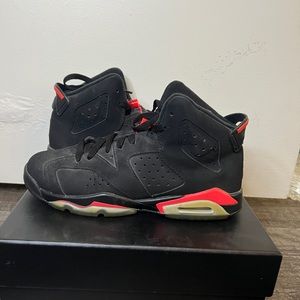 Air jordan 6 black and hot lava